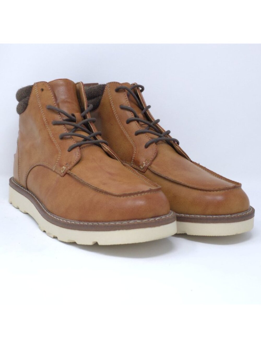 New Club Room Clifton Black Faux Leather Moc Toe Chukka Boots Men’s 10M ( - Picture 2 of 8